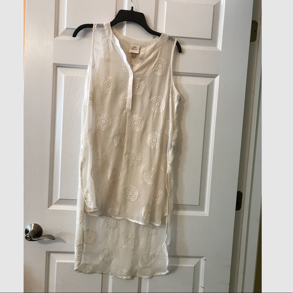 Knox Rose🌹High Low Sheer Tunic/ Beach Coverup?🏖